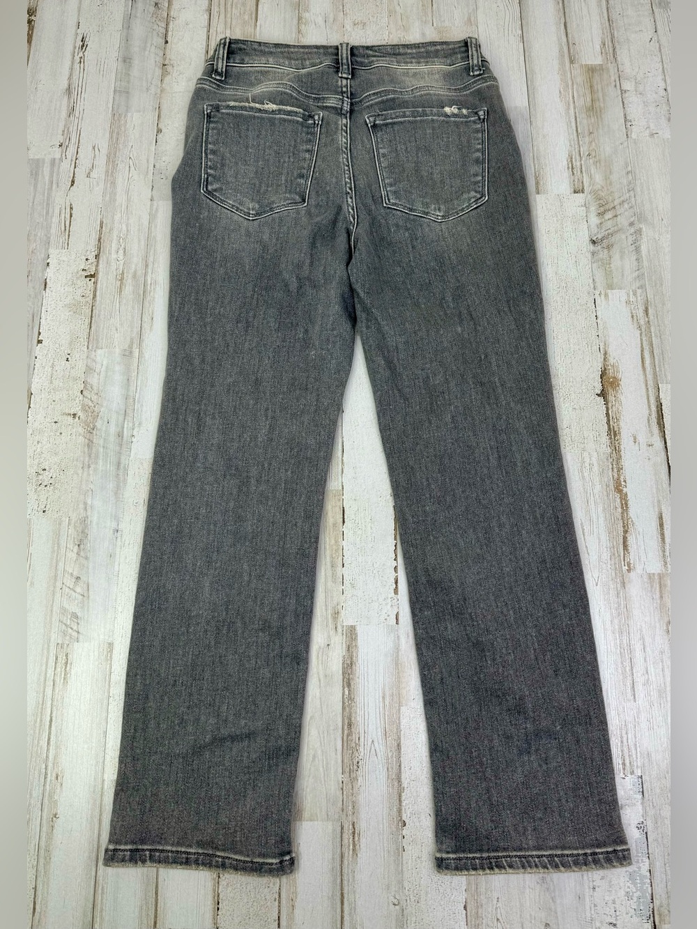 Flying Monkey Jeans Womens 26x26 Gray Medium Wash High Rise Straight Leg - Picture 8 of 10